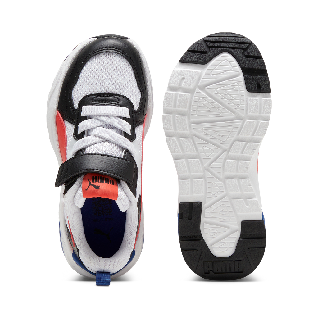 Sneakers bianche da bambino con dettagli multicolore Puma Trinity Lite AC+ PS