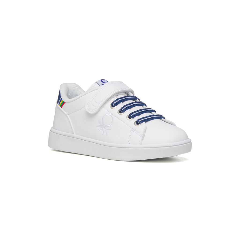 Sneakers bianche con dettaglio colorato sul tallone Benetton Penn Crack Ps