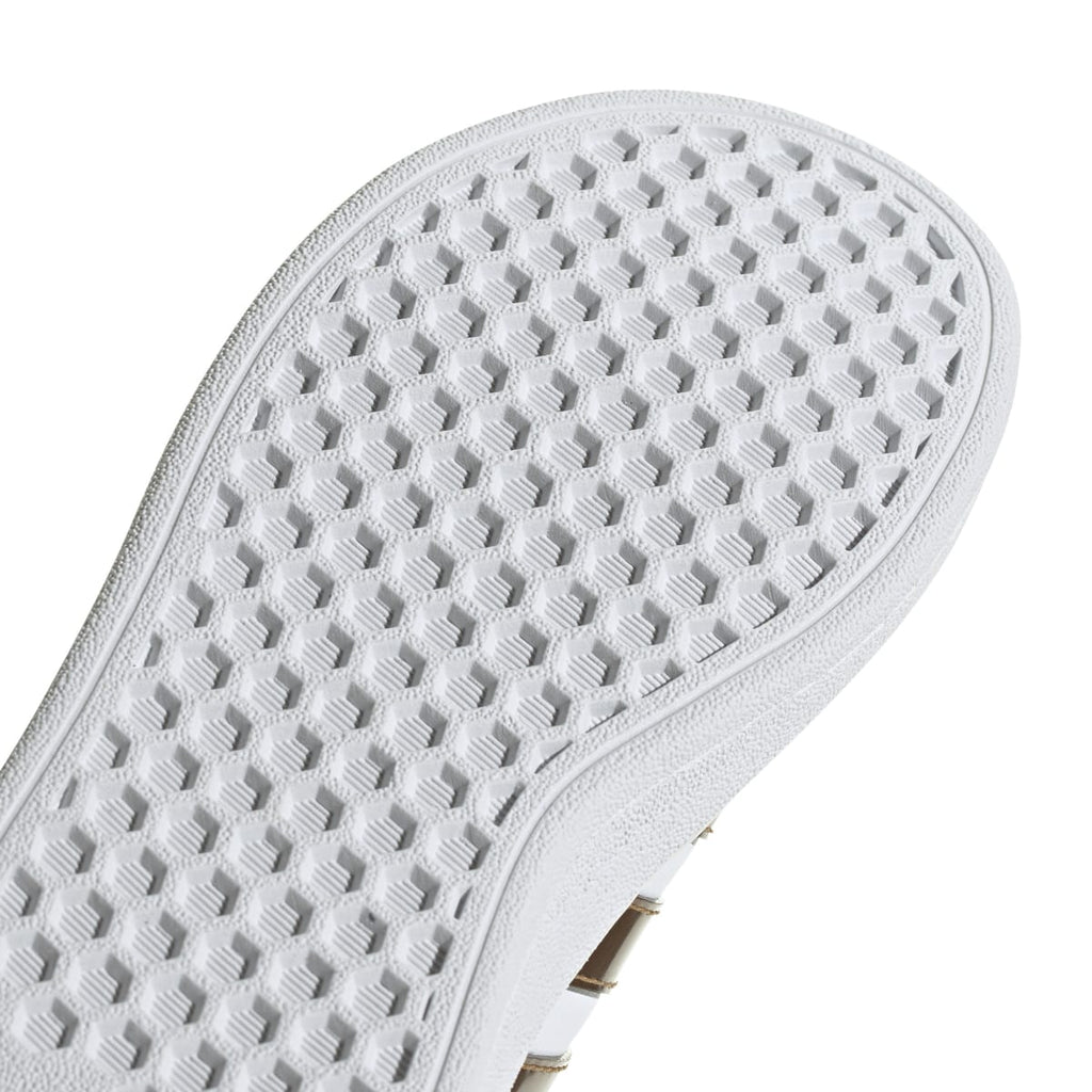 Sneakers bianche da bambina con strisce oro adidas Grand Court 2.0 El K