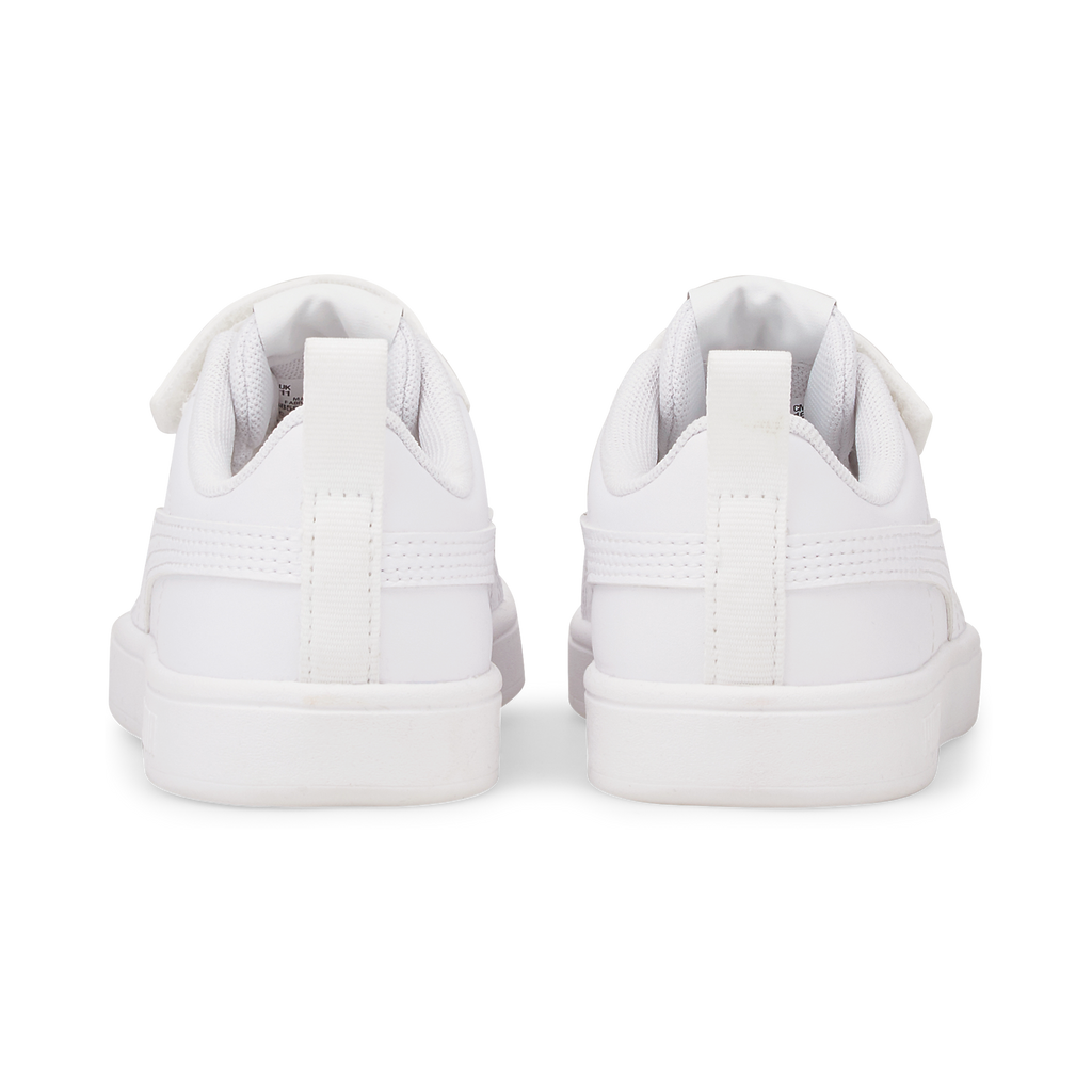 Sneakers bianche da bambina con velcro e lacci Puma Rickie AC+ PS