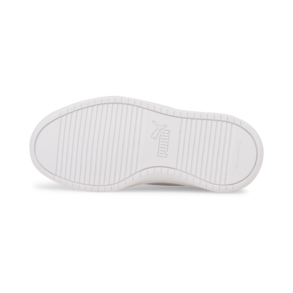 Sneakers bianche da bambina con velcro e lacci Puma Rickie AC+ PS
