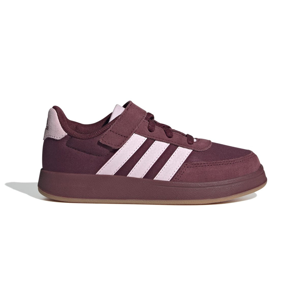 Sneakers bordeaux da bambino con strisce bianche adidas Breaknet 2.0 EL K