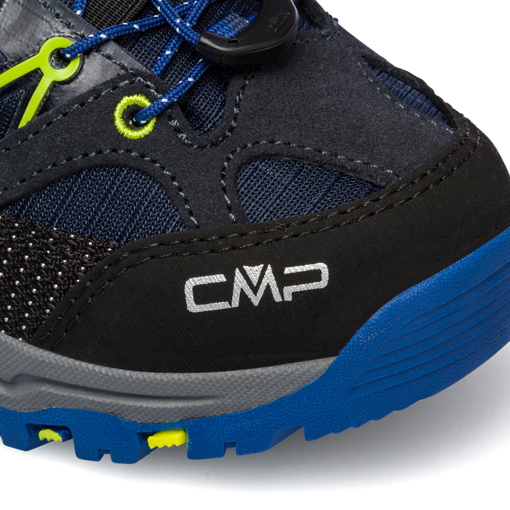 Scarpe da trekking blu da bambino in tessuto waterproof CMP Rigel Low