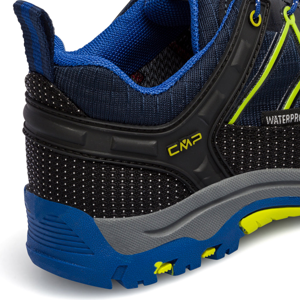 Scarpe da trekking blu da bambino in tessuto waterproof CMP Rigel Low