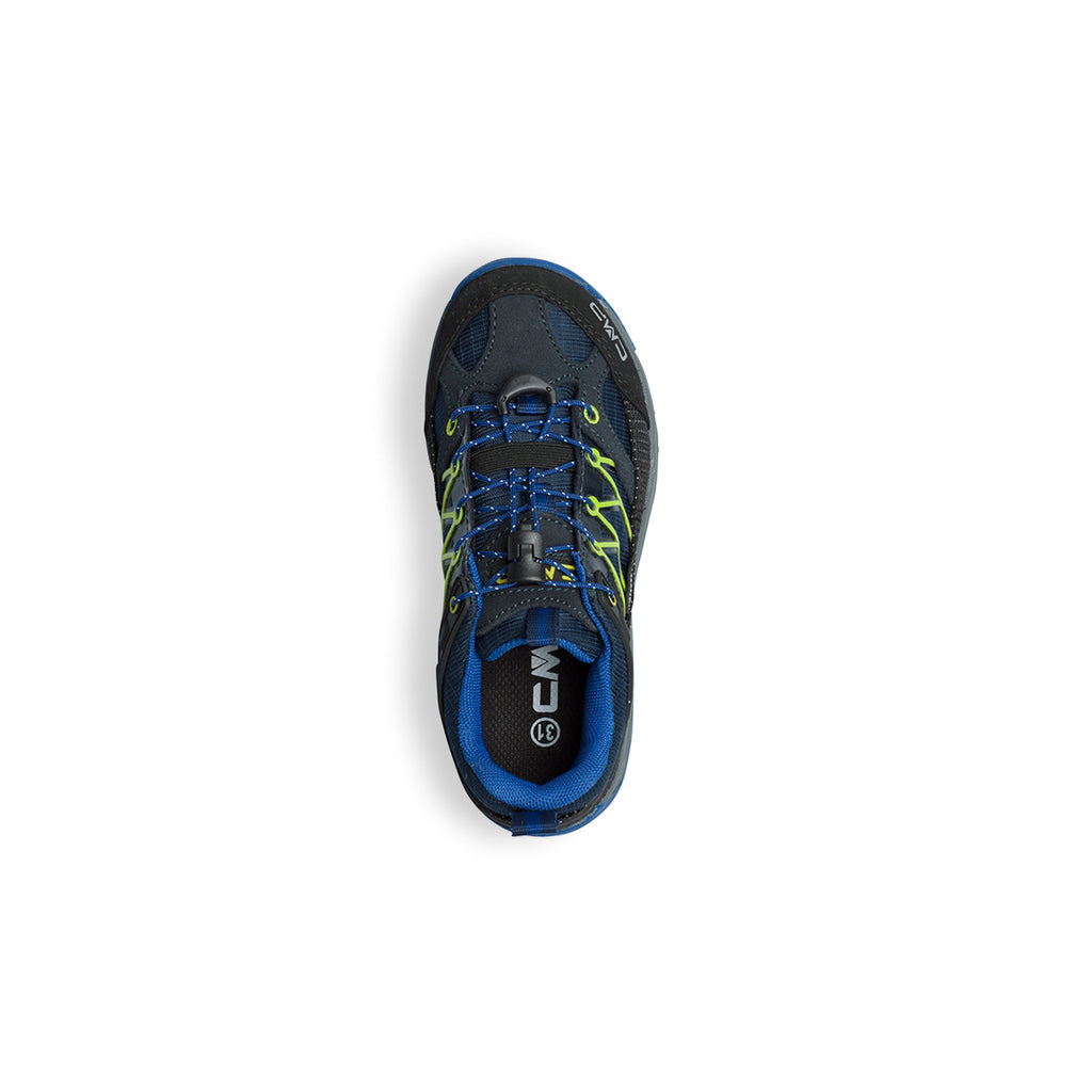 Scarpe da trekking blu da bambino in tessuto waterproof CMP Rigel Low
