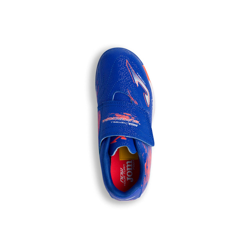 Scarpe da calcetto indoor blu da bambino Joma Supercopa 23 Jr