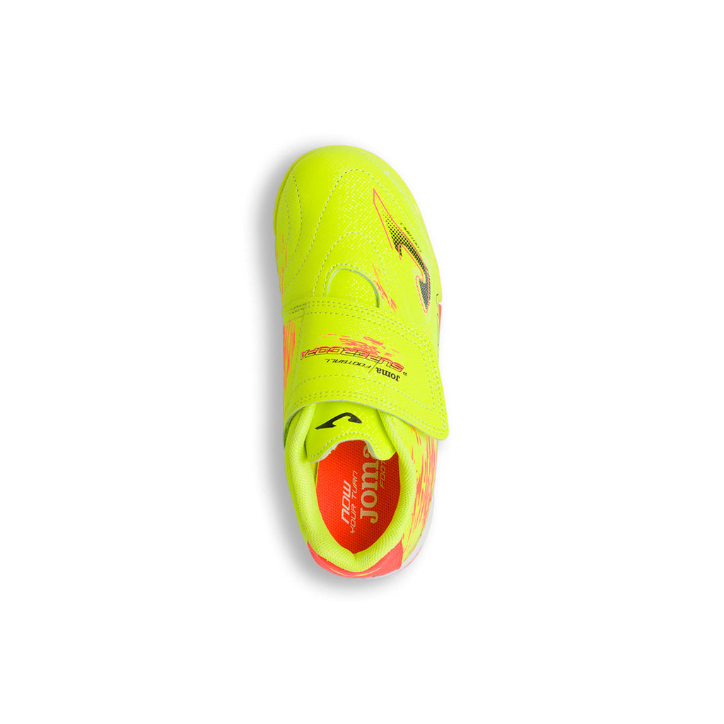 Scarpe da calcetto gialle per erba sintetica da bambino Joma Supercopa 23 Jr Tf