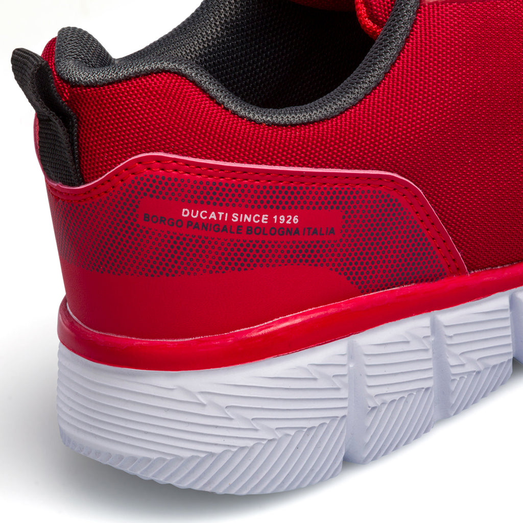 Sneakers rosse con logo laterale Ducati Bertoldo