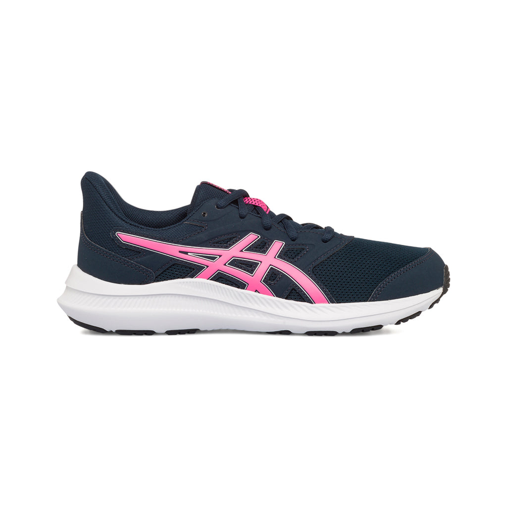 Scarpe da ginnastica blu da ragazza con logo fucsia Asics Jolt 4 GS