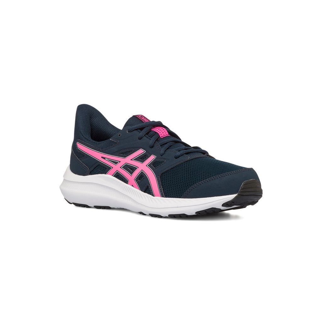 Scarpe da ginnastica blu da ragazza con logo fucsia Asics Jolt 4 GS