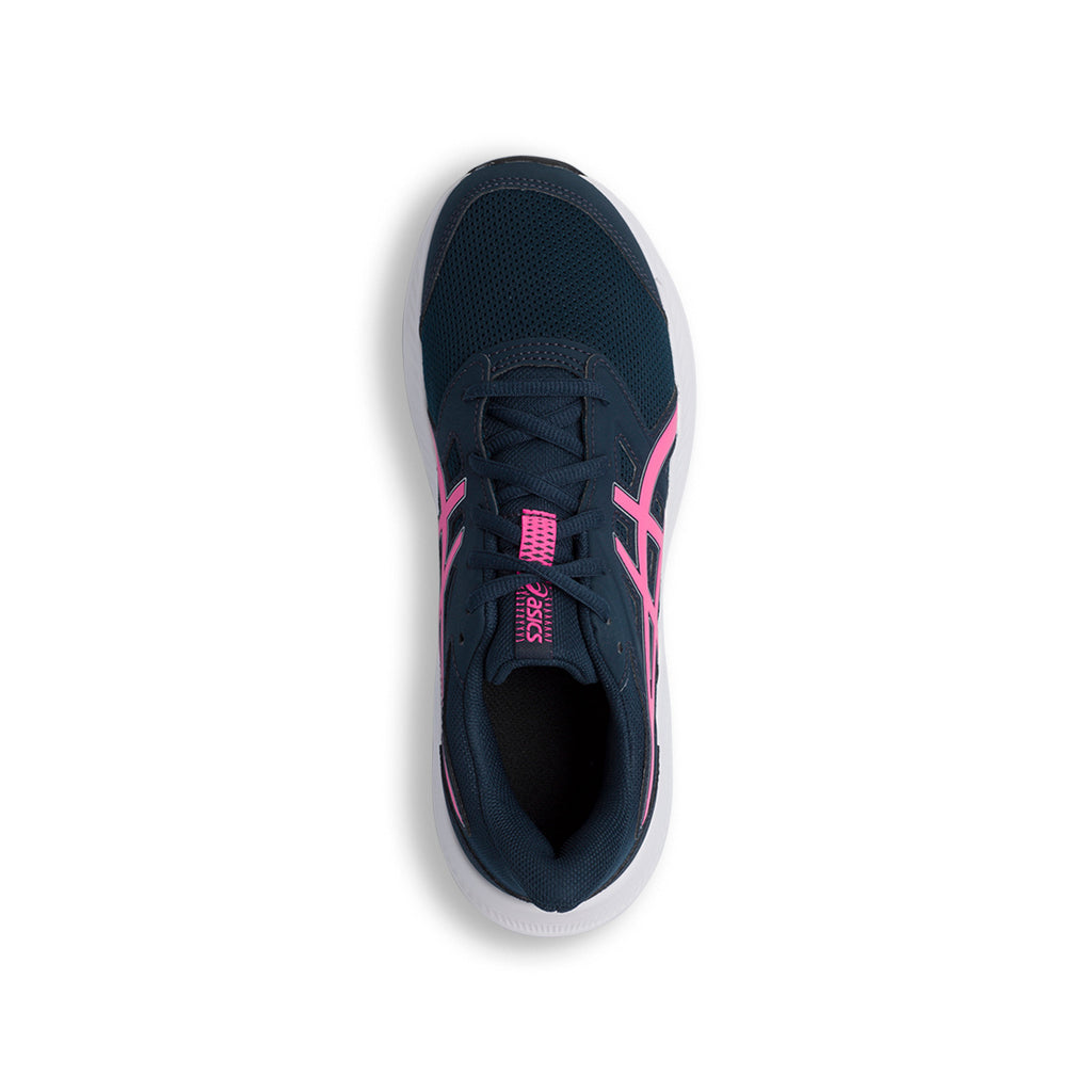 Scarpe da ginnastica blu da ragazza con logo fucsia Asics Jolt 4 GS