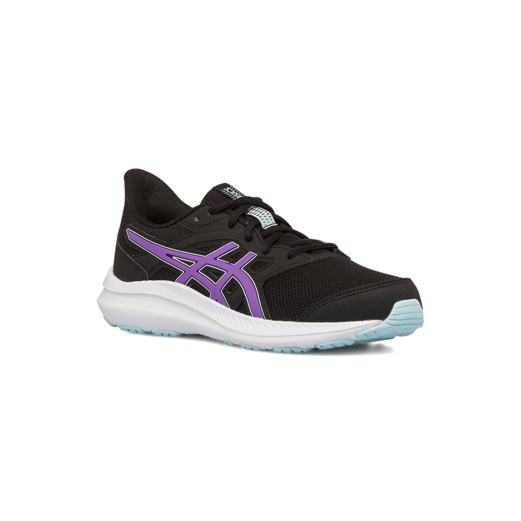 Scarpe da ginnastica nere da ragazza con logo viola Asics Jolt 4 GS