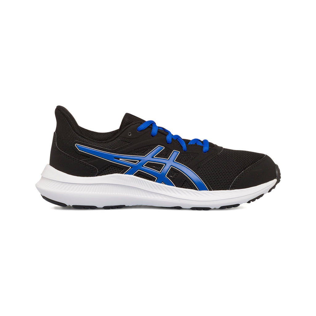 Scarpe da ginnastica nere da ragazzo con logo blu Asics Jolt 4 GS