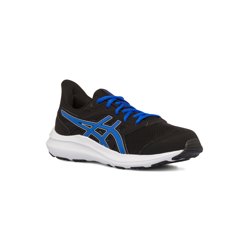 Scarpe da ginnastica nere da ragazzo con logo blu Asics Jolt 4 GS