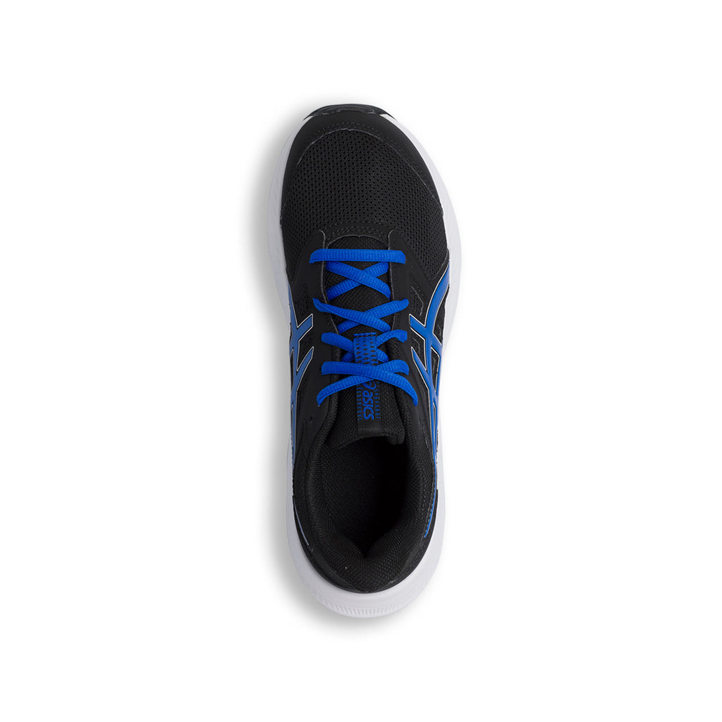 Scarpe da ginnastica nere da ragazzo con logo blu Asics Jolt 4 GS