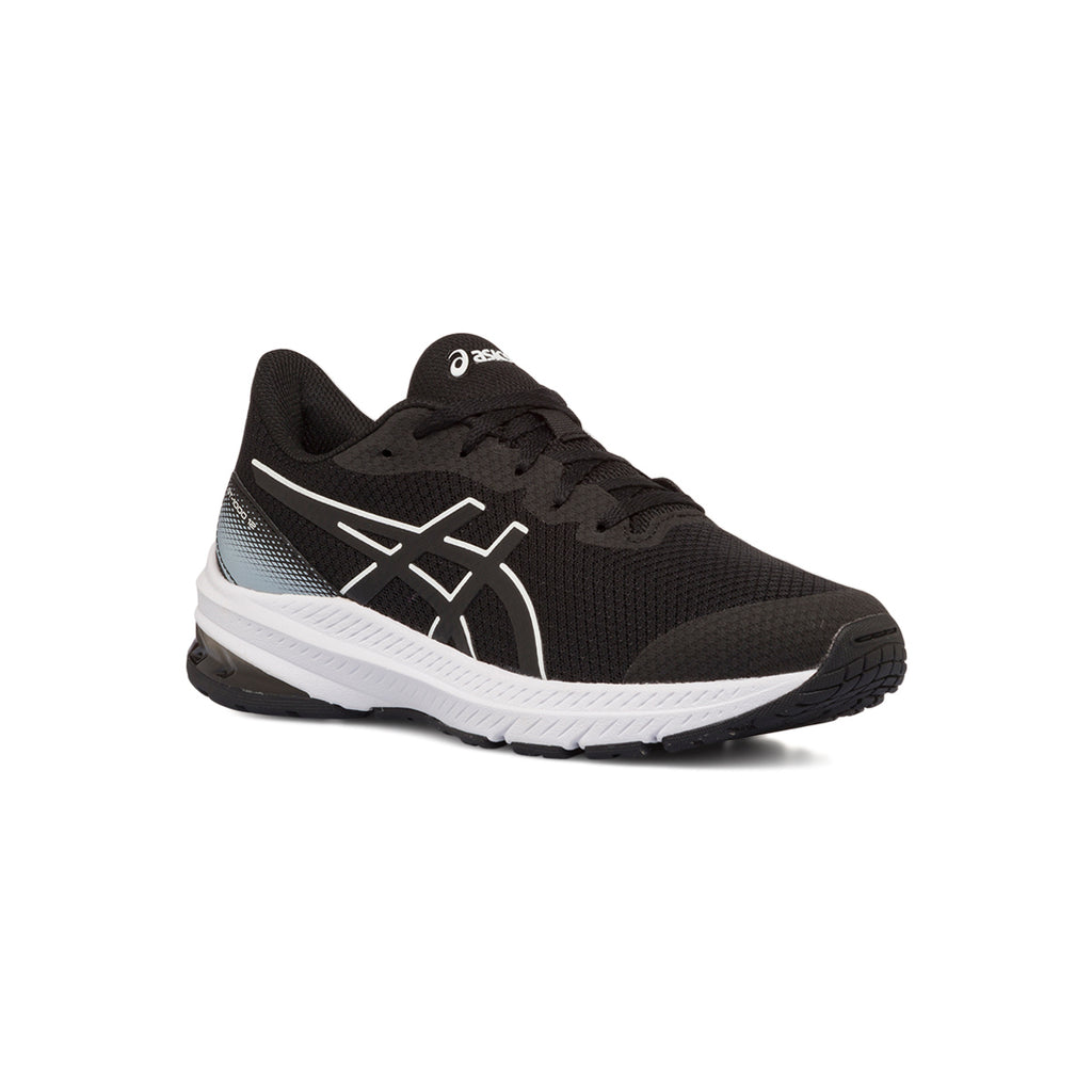 Scarpe da ginnastica nere da ragazzo con logo laterale Asics GT-1000 12 GS