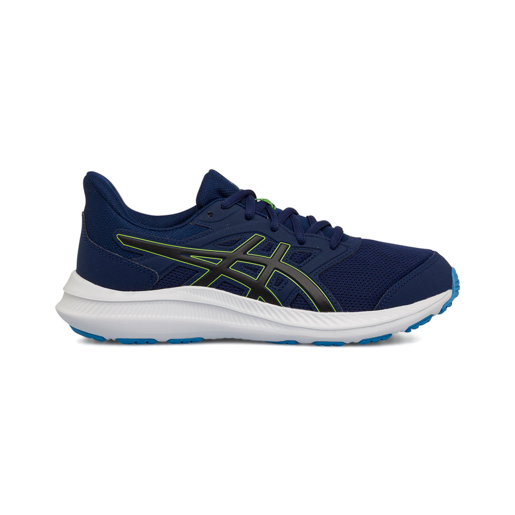 Scarpe da ginnastica blu da ragazzo con logo laterale Asics Jolt 4 GS