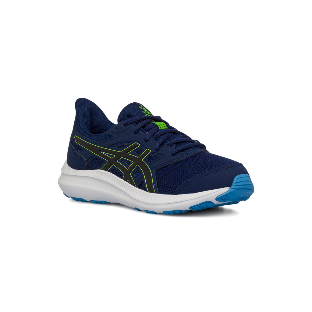 Scarpe da ginnastica blu da ragazzo con logo laterale Asics Jolt 4 GS