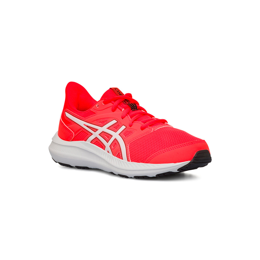 Scarpe da ginnastica rosse da ragazzo con logo laterale Asics Jolt 4 GS