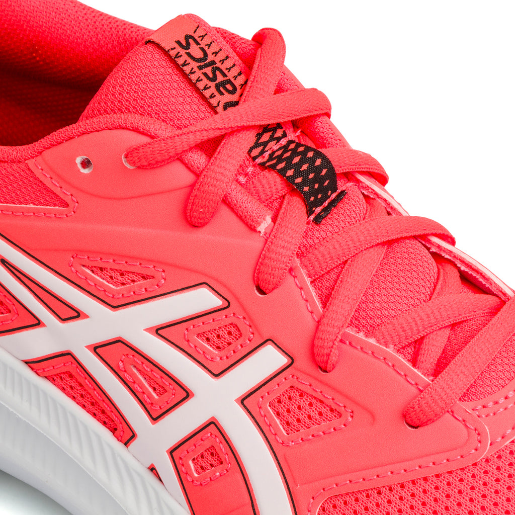 Scarpe da ginnastica rosse da ragazzo con logo laterale Asics Jolt 4 GS