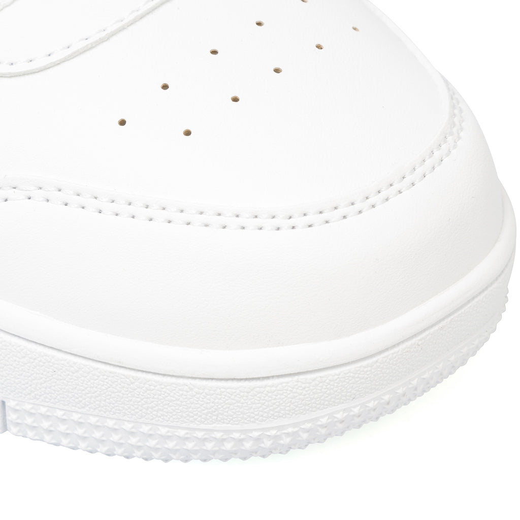 Sneakers alte bianche da ragazza con logo glitterato Champion Rebound Mid G GS