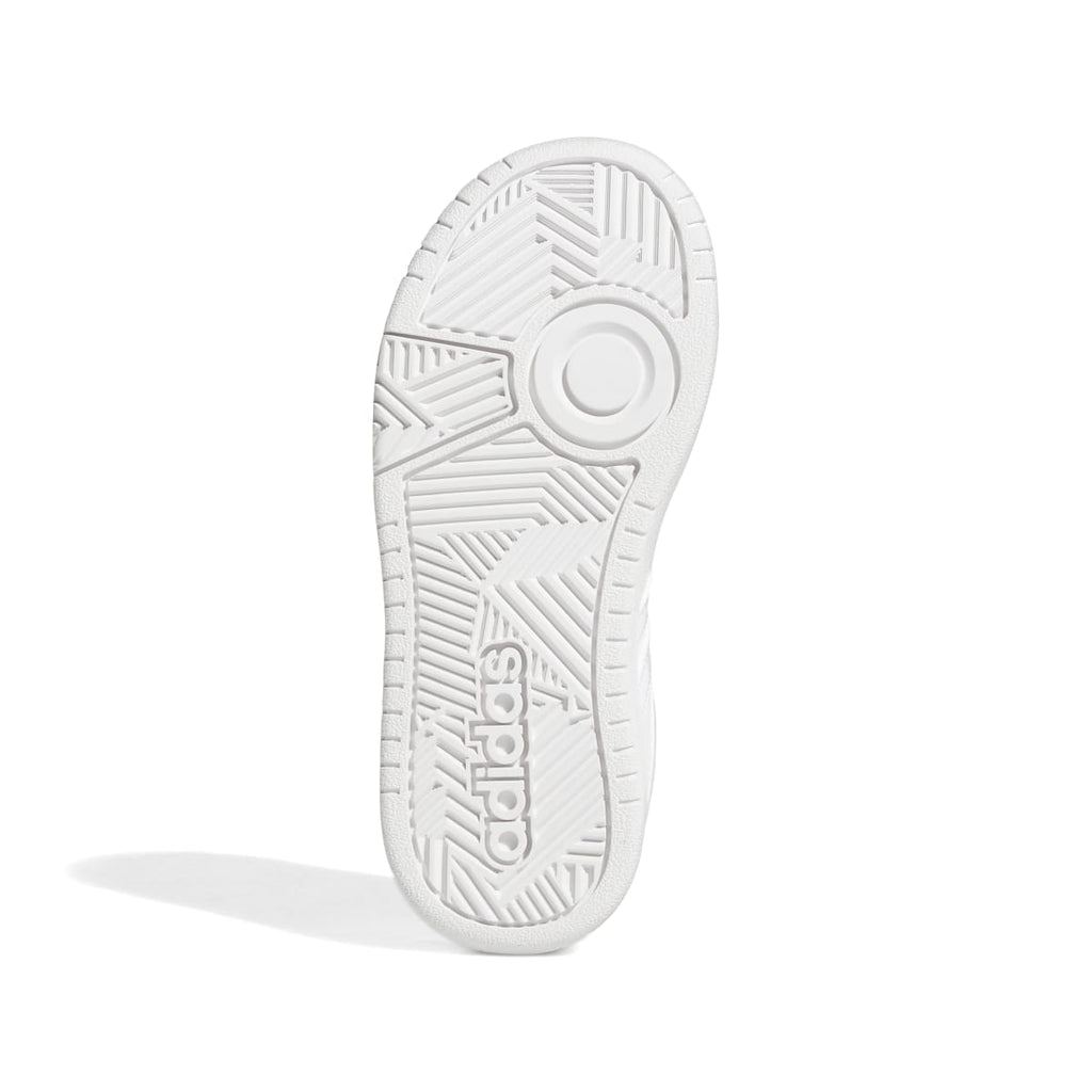 Sneakers bianche da ragazzo con design 3-stripes adidas Hoops 3.0 K