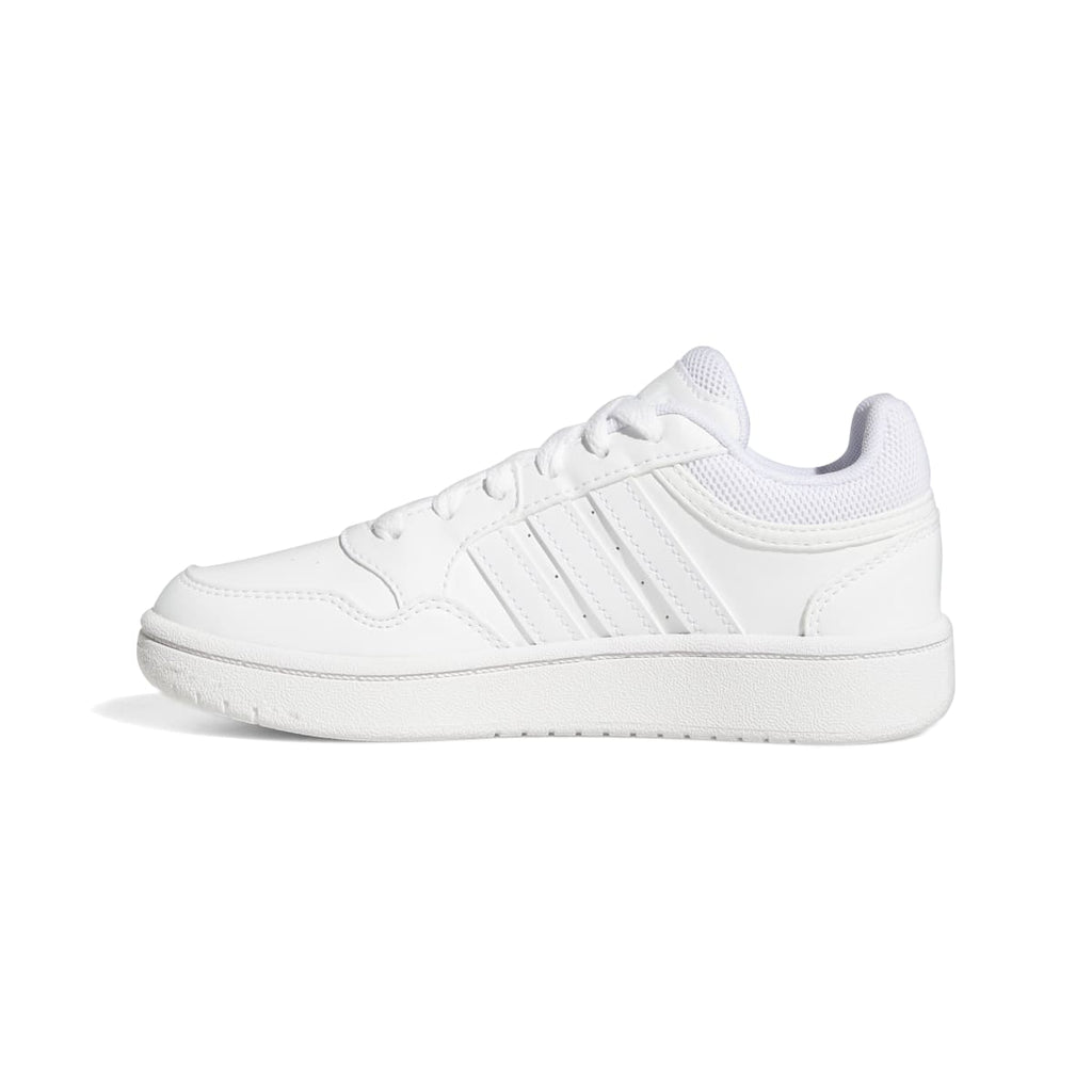 Sneakers bianche da ragazzo con design 3-stripes adidas Hoops 3.0 K