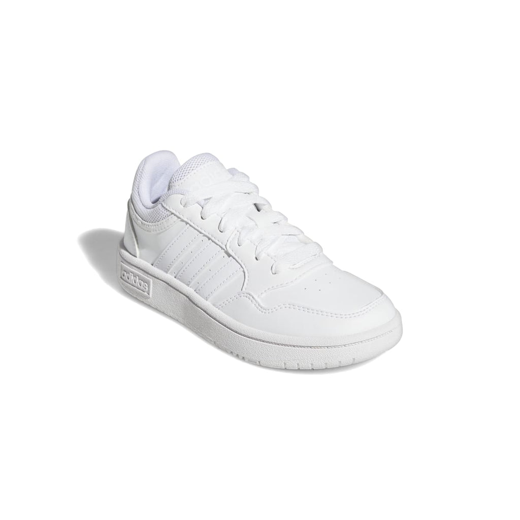 Sneakers bianche da ragazzo con design 3-stripes adidas Hoops 3.0 K
