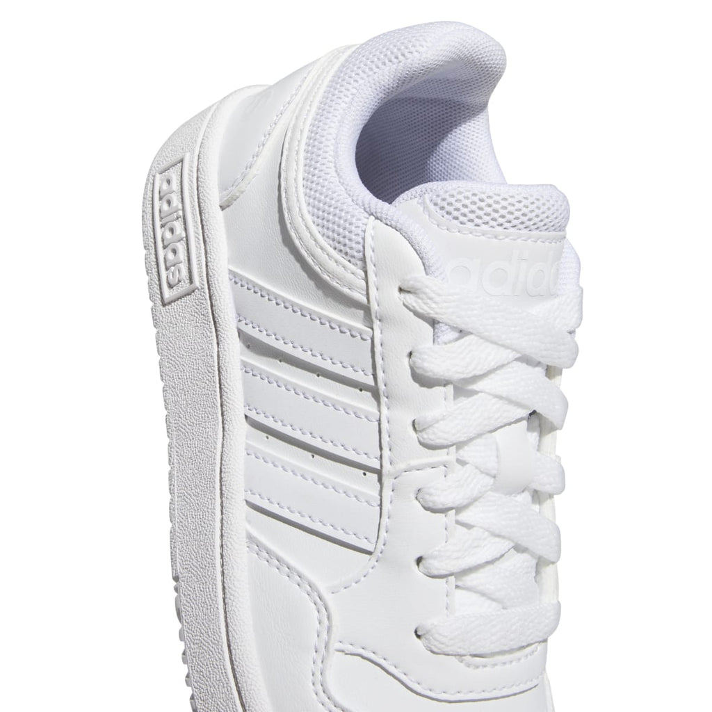 Sneakers bianche da ragazzo con design 3-stripes adidas Hoops 3.0 K