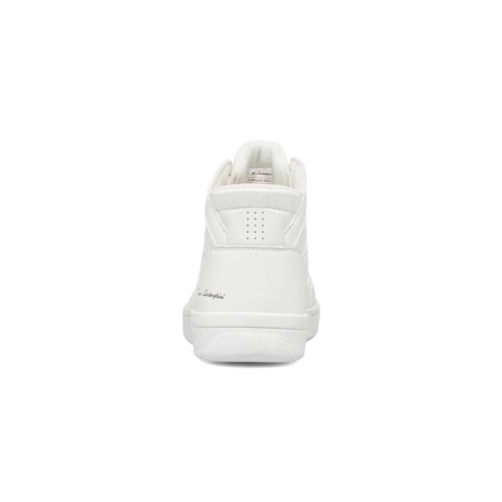 Sneakers alte bianche da ragazzo con logo laterale Tonino Lamborghini BullBlaze Elite