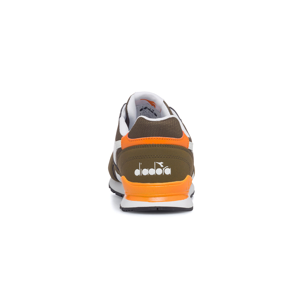 Scarpe da ginnastica verdi da ragazzo con logo laterale a contrasto Diadora N.92 Gs