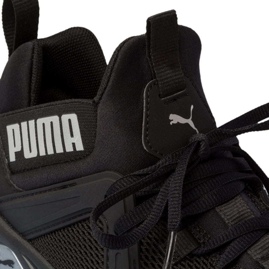 Sneakers nere in tessuto con inserti elastici Puma Enzo 2 Weave Jr