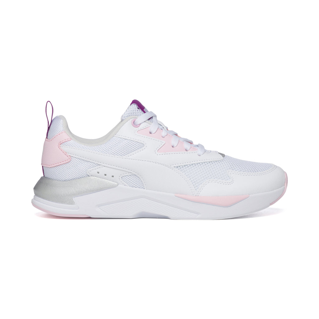 Sneakers bianche con dettagli rosa Puma X-Ray Lite Jr