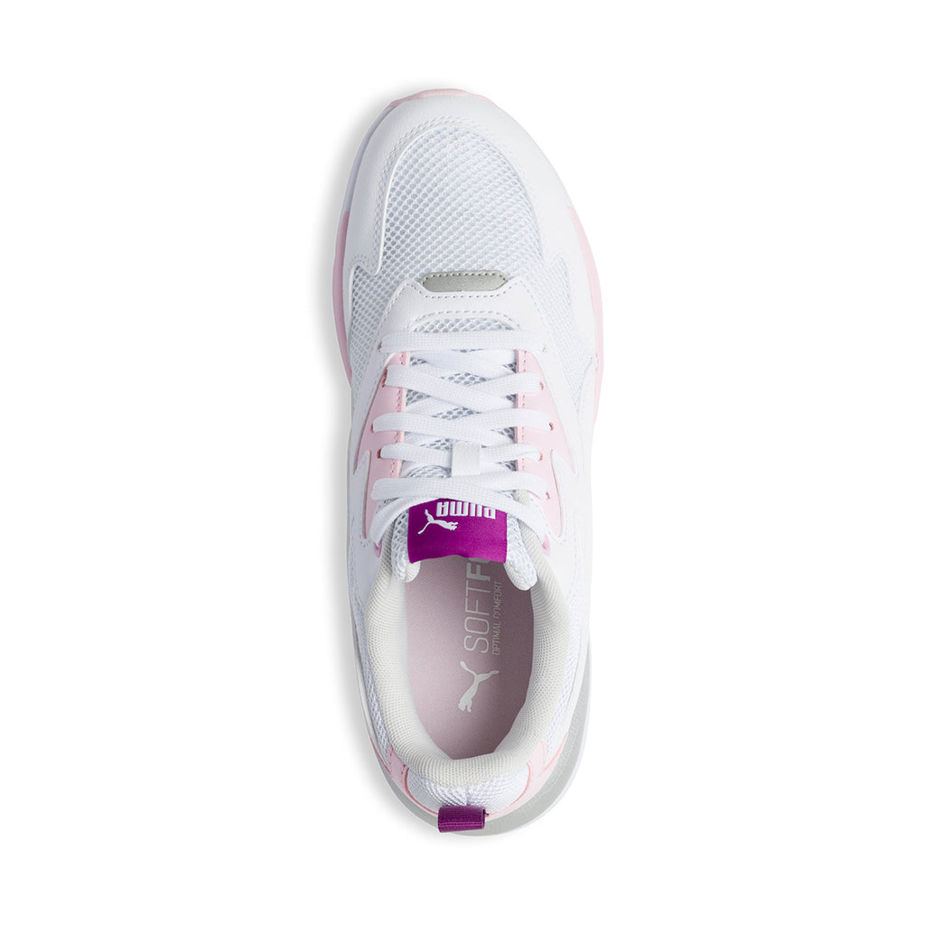 Sneakers bianche con dettagli rosa Puma X-Ray Lite Jr