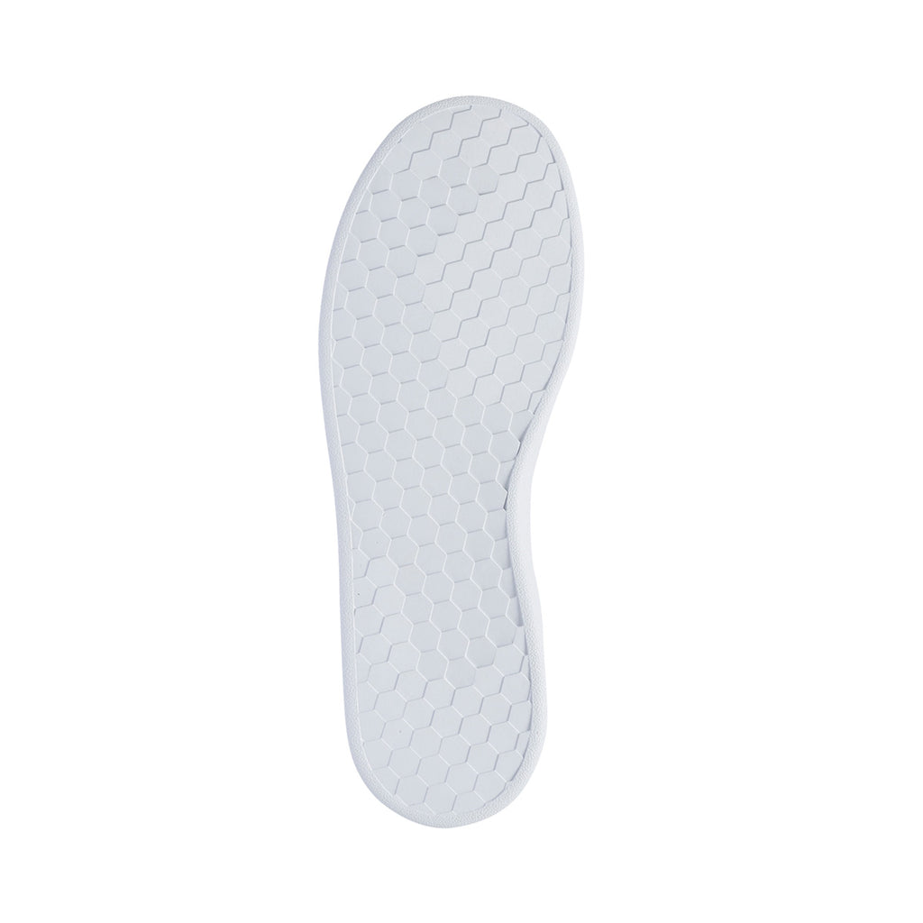 Sneakers bianche con strisce laterali a contrasto adidas Grand Court K