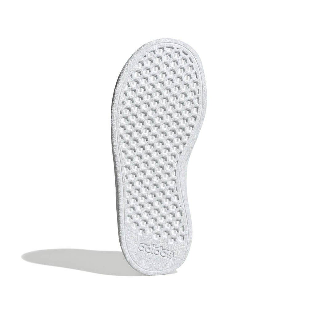 Sneakers bianche da ragazzo con strisce a contrasto adidas Grand Court 2.0 K