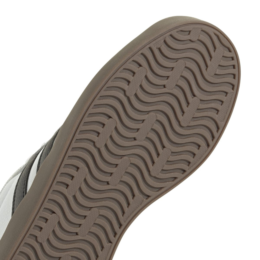 Sneakers bianche da ragazzo con strisce nere adidas VL Court 3.0 K