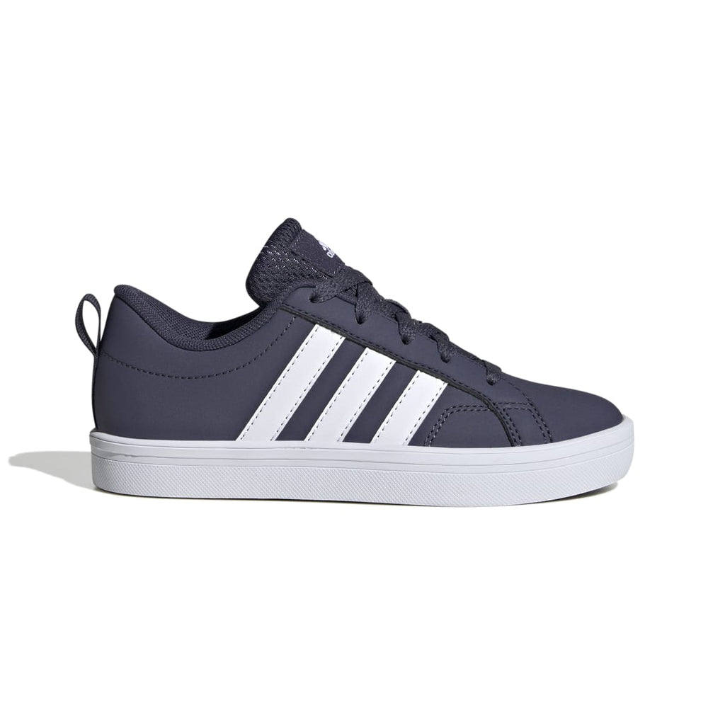 Sneakers blu navy da ragazzo con strisce bianche adidas VS Pace 2.0 K
