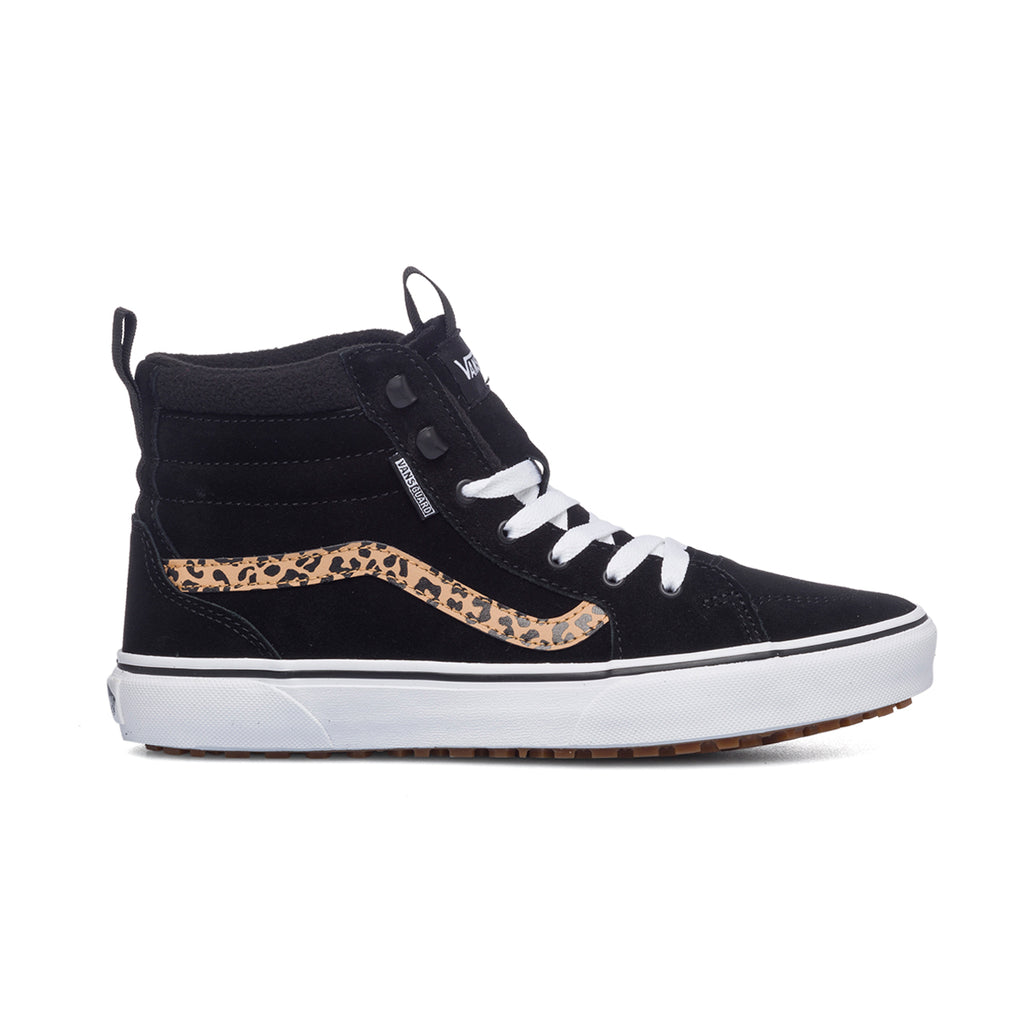 Sneakers alte nere con striscia laterale animalier Vans Filmore Hi