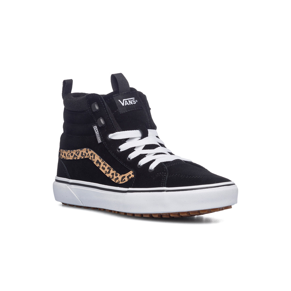 Sneakers alte nere con striscia laterale animalier Vans Filmore Hi