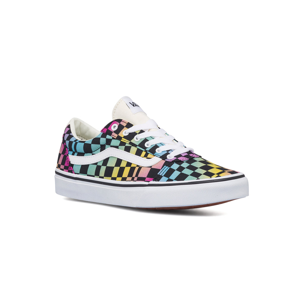 Sneakers multicolore a scacchi da ragazza Vans Ward Trippy Checkerboard