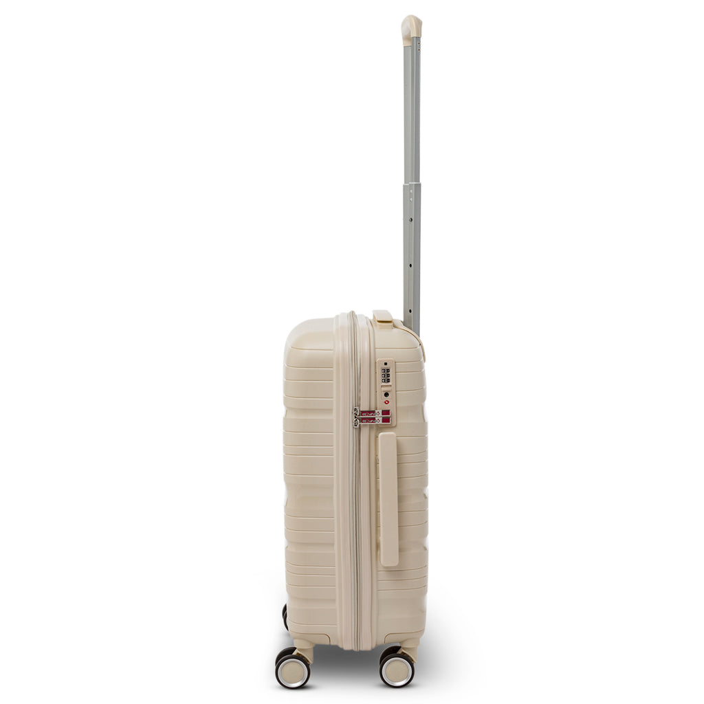 Trolley bagaglio a mano beige crema in polipropilene Govago