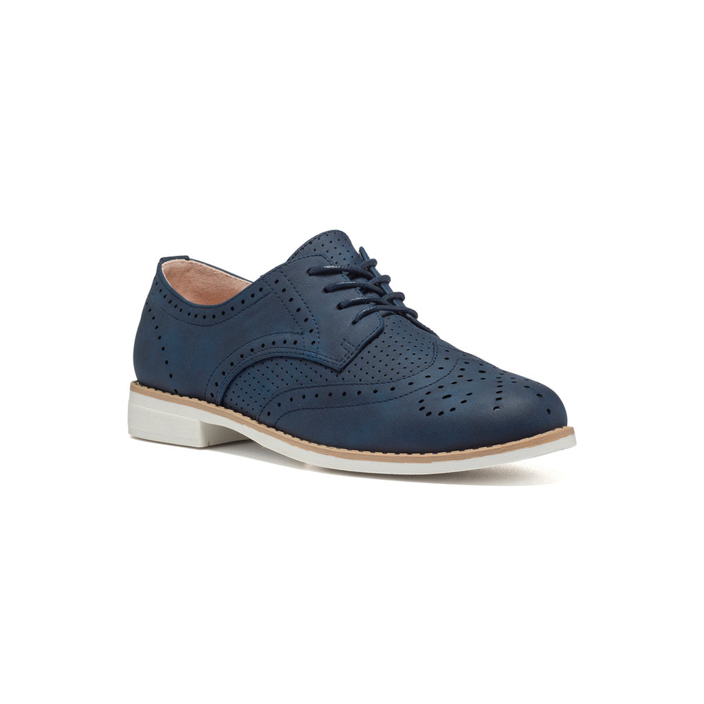 Stringate blu con dettagli brogue Lora Ferres