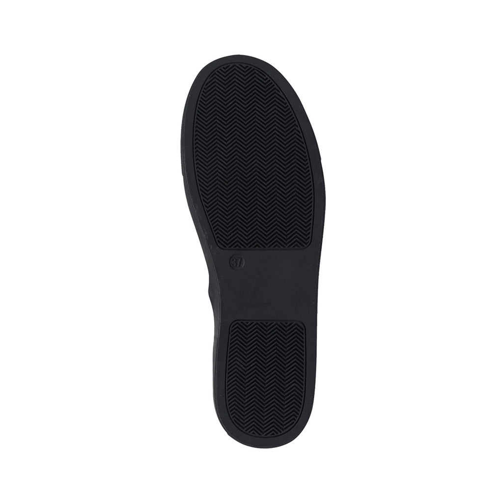 Sneakers nere in tessuto e similpelle con lacci in raso Lora Ferres