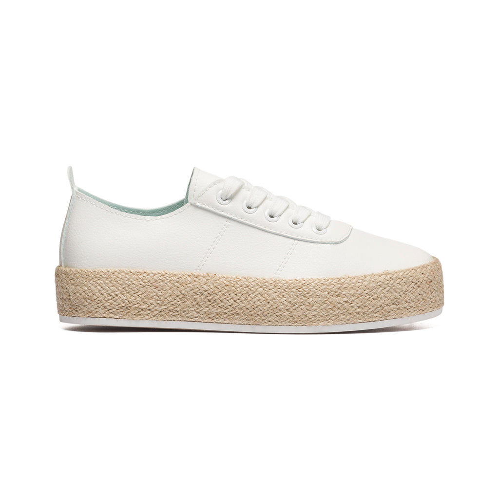 Sneakers bianche con suola in corda Lora Ferres