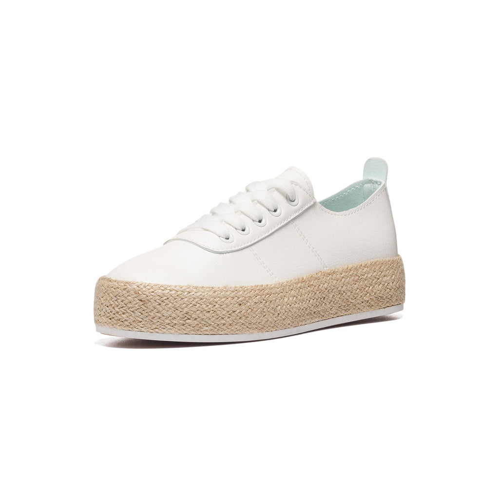 Sneakers bianche con suola in corda Lora Ferres