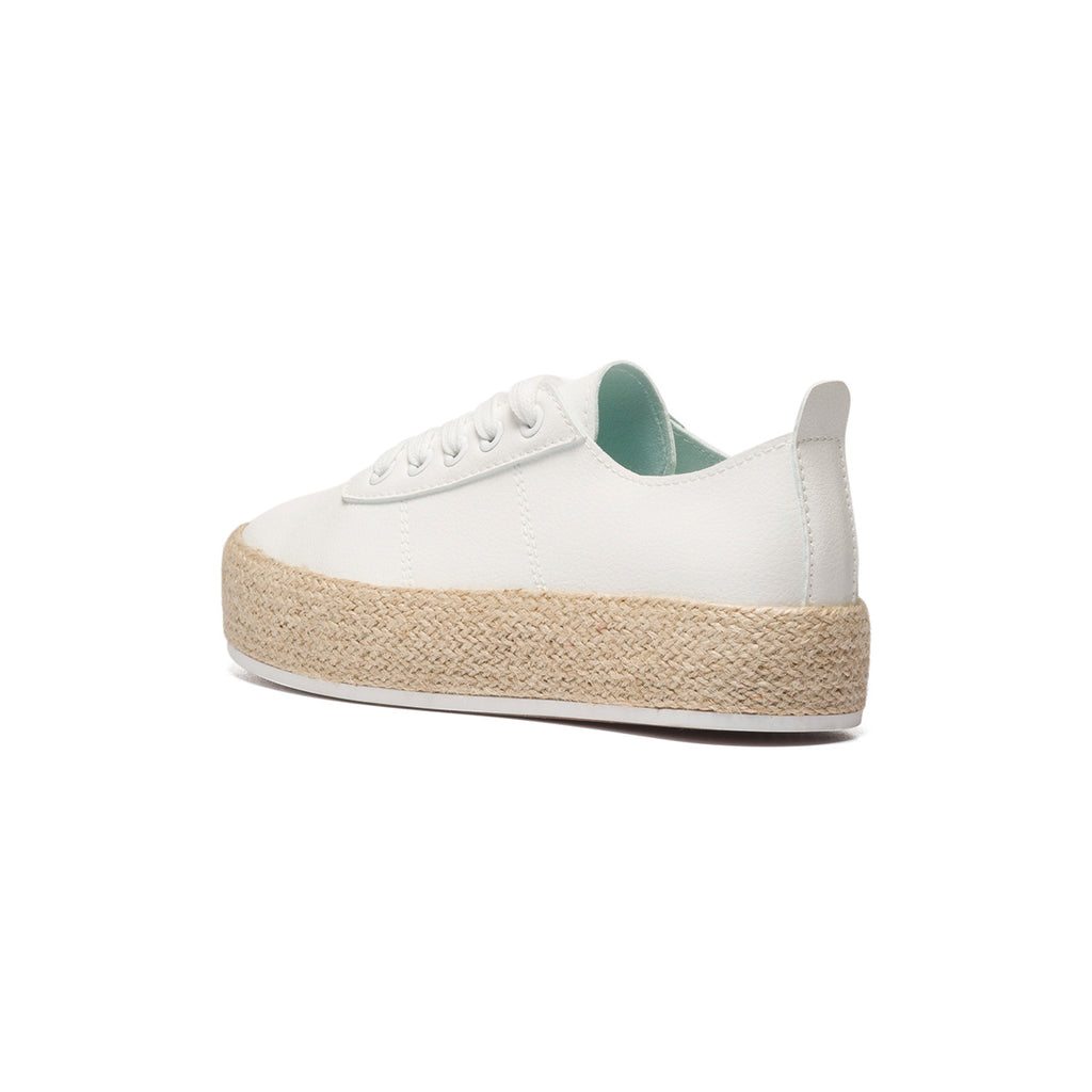 Sneakers bianche con suola in corda Lora Ferres