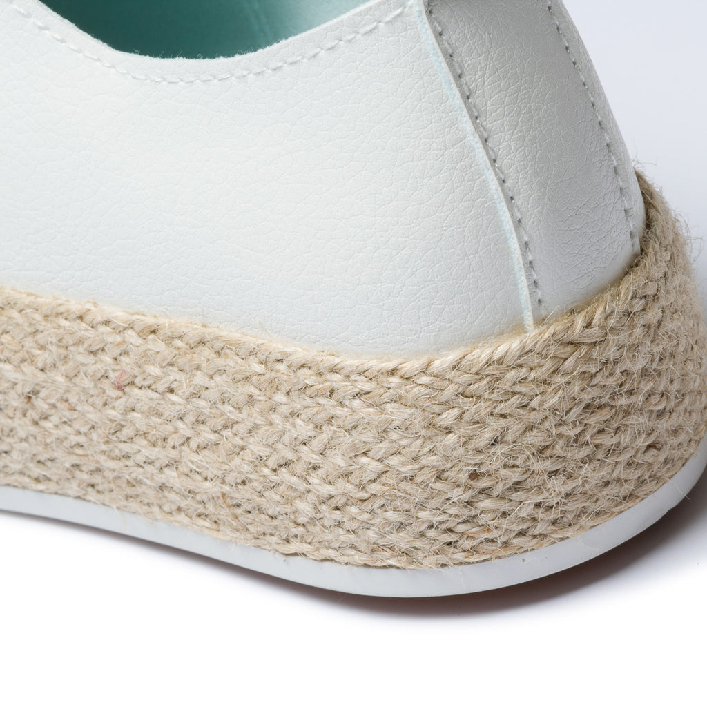 Sneakers bianche con suola in corda Lora Ferres