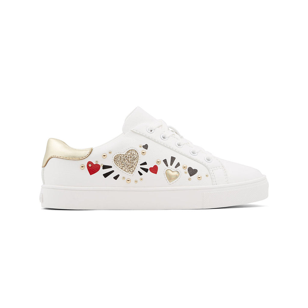 Sneakers bianche con cuori glitterati ALDO Spowers