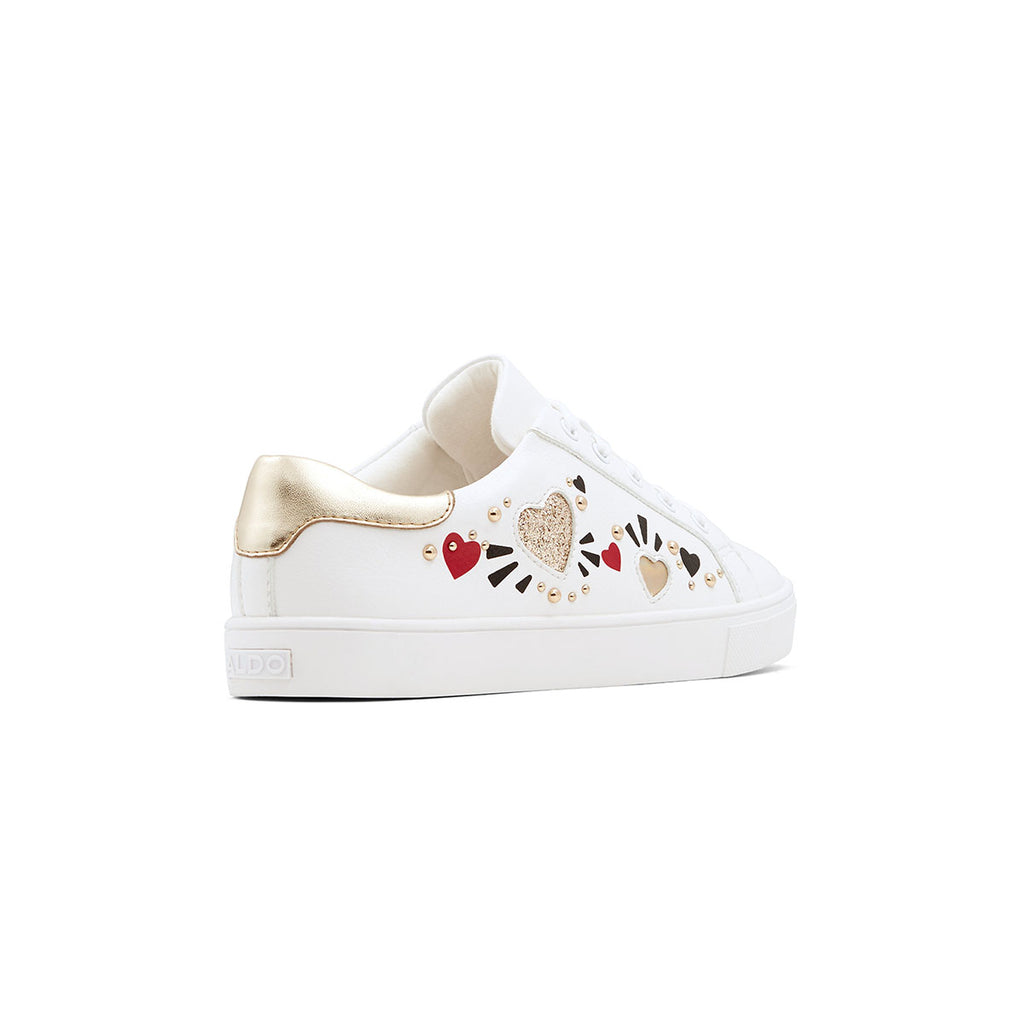 Sneakers bianche con cuori glitterati ALDO Spowers